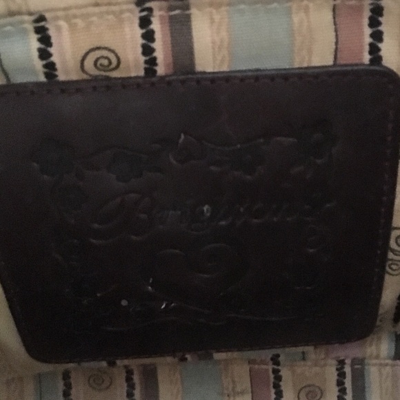 Brighton Straw & Croc Embossed Studded Bag - Picture 13 of 15